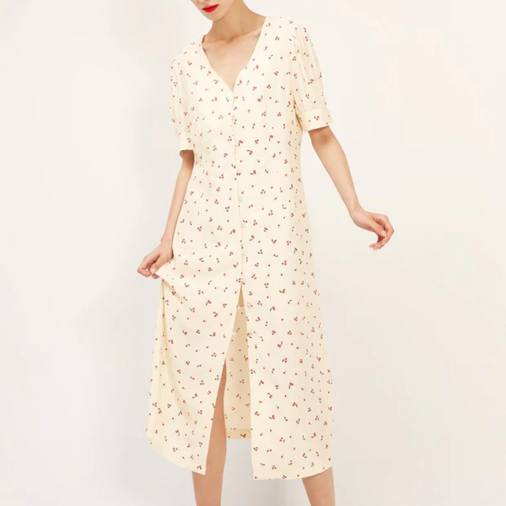 Storets Katie Cherry Maxi Dress